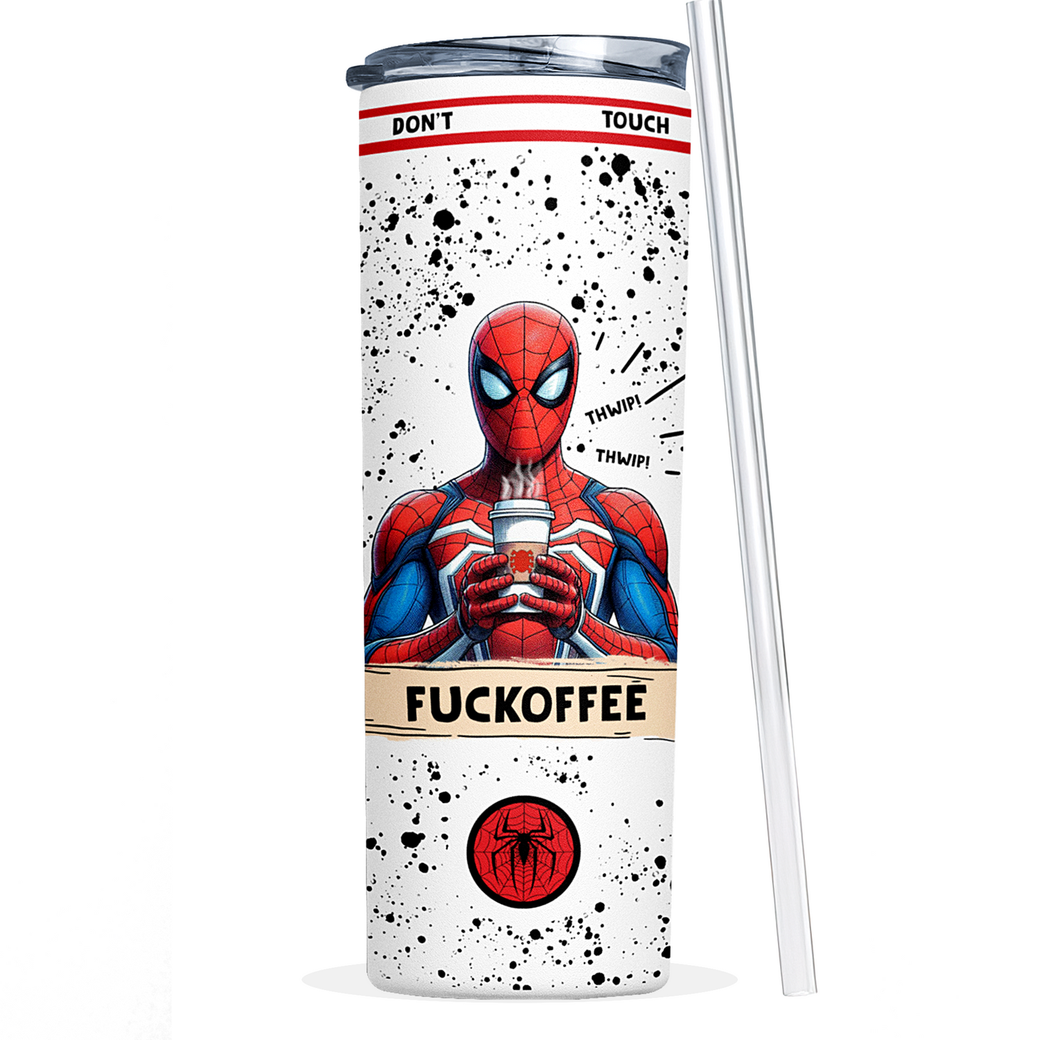 Spider Man Tumbler 20 Oz | Fuckoffee by Switzer Kreations