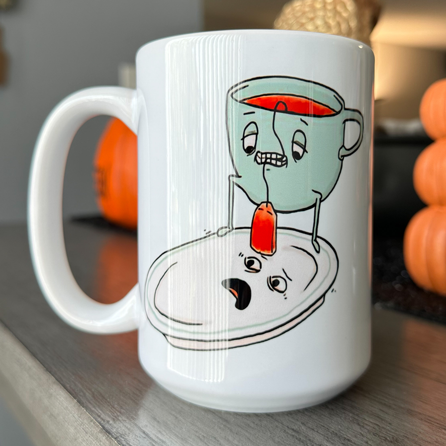 Tea Bagging Mug | By Switzer Kreations