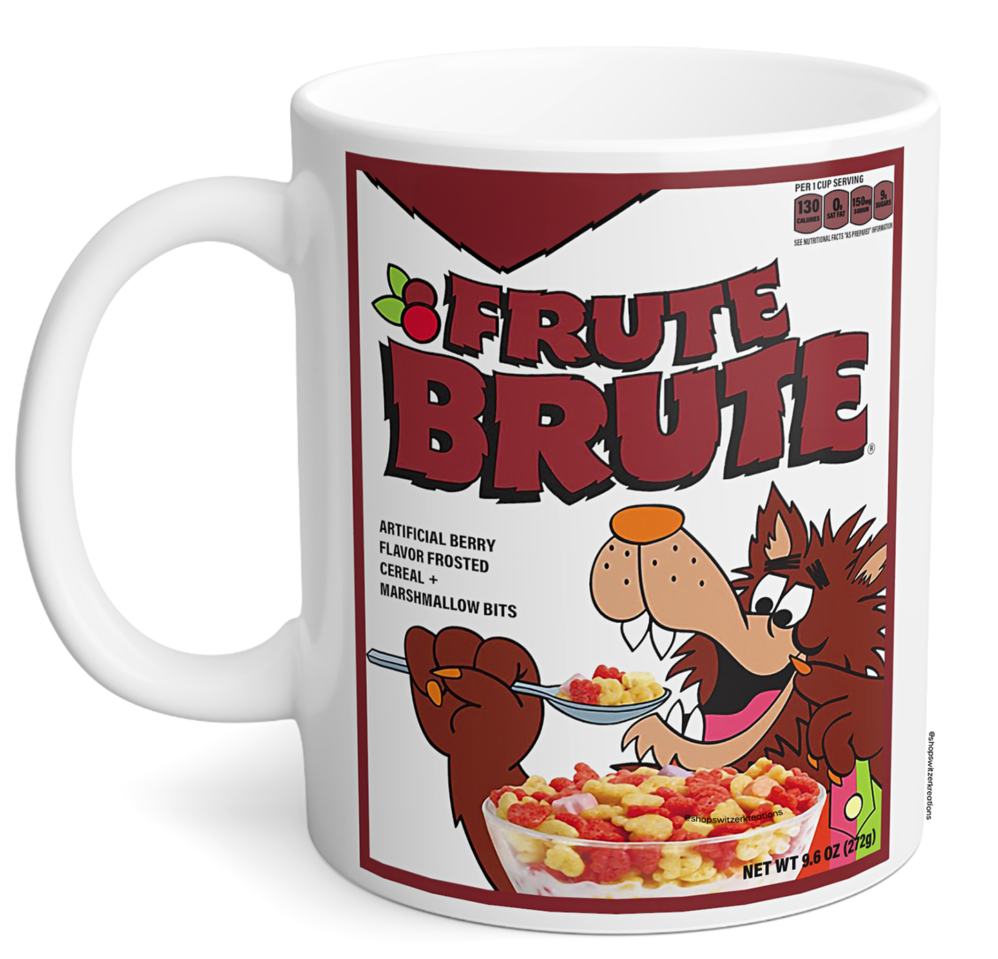 Frute-Brute Cereal Mug | Vintage Monster Cereal Box | by Switzer Kreations