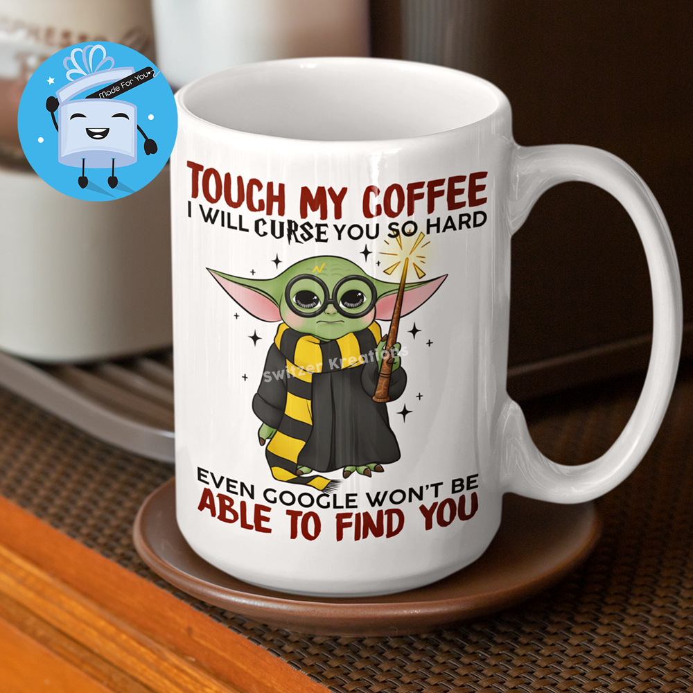 Grogu Wizard Coffee Mug | I'll Curse You So Hard Google Won't Find You Mug | By Switzer Kreations