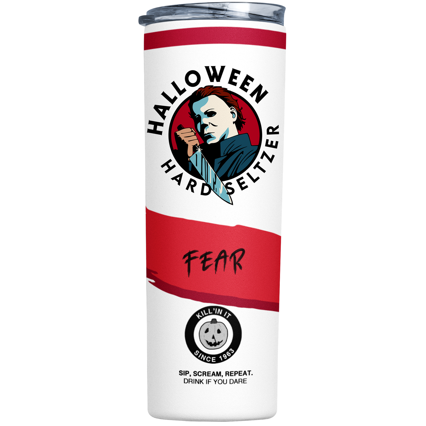 Michael Myers Halloween Coffee Tumbler | Hard Seltzer Theme by Switzer Kreations