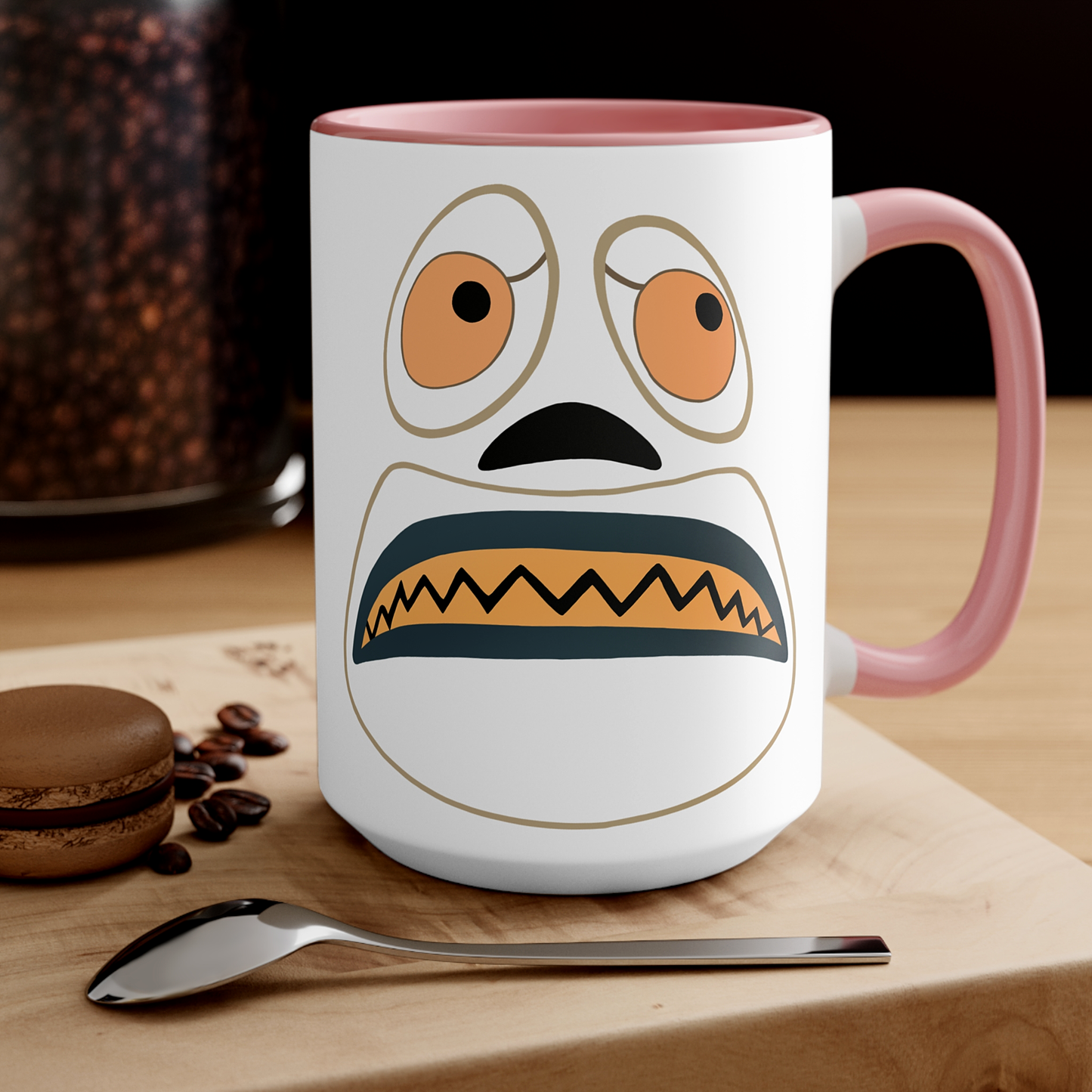 Mayor of Halloween Town Coffee Mug Pink Handle | Jack Skellington | The Nightmare Before Christmas Mug