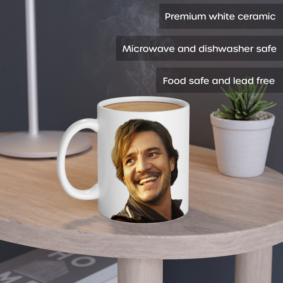Pedro Pascal Nicolas Cage Massive Talent Coffee Mug 11oz | By Switzer Kreations