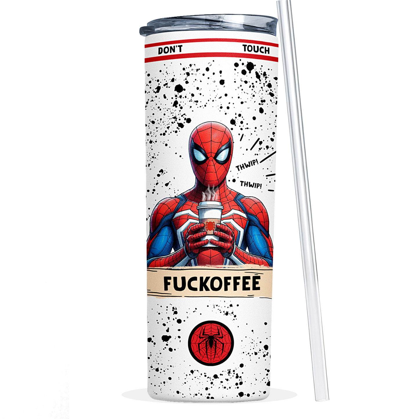 Spider Man Tumbler 20 Oz | Fuckoffee by Switzer Kreations