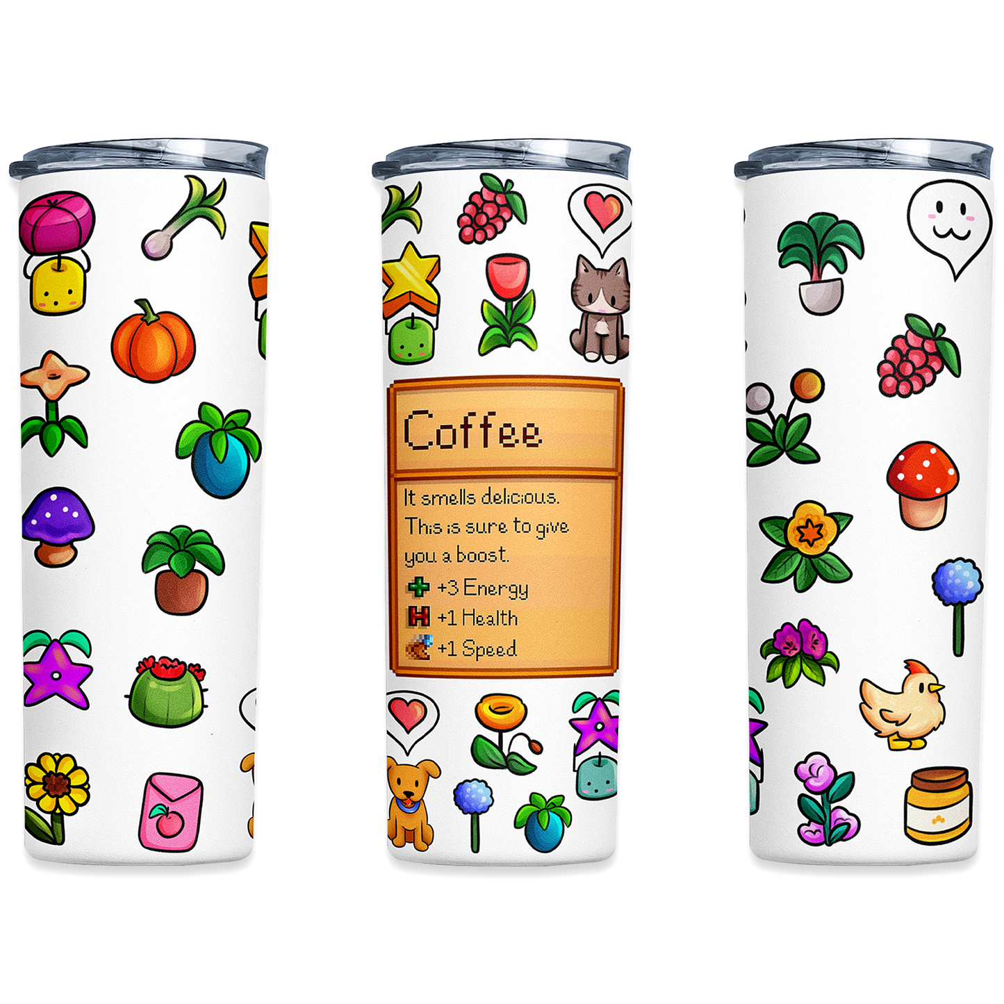 Stardew Valley Coffee Tumbler | Stardew Valley Gift | Stardew Valley Game by Switzer Kreations