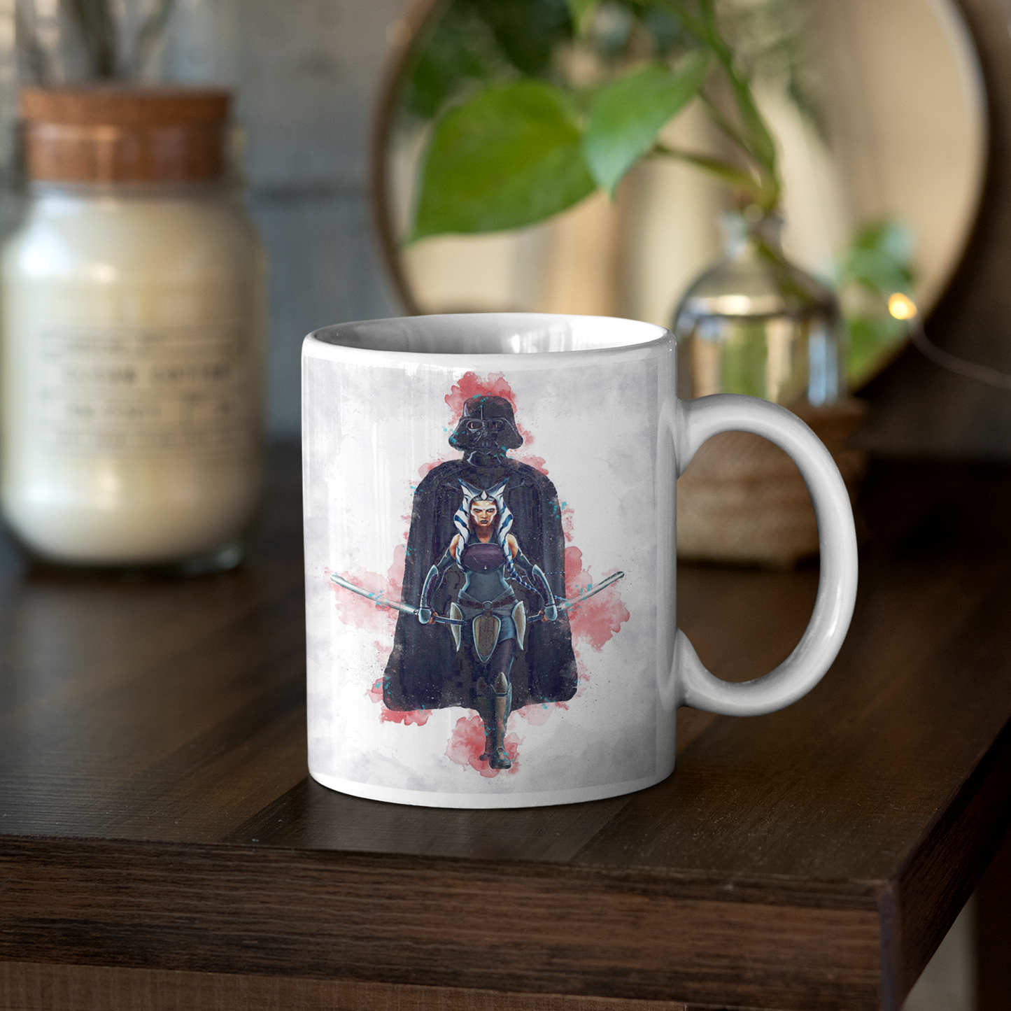 Ahsoka Tano & Darth Vader Mug | By Switzer Kreations