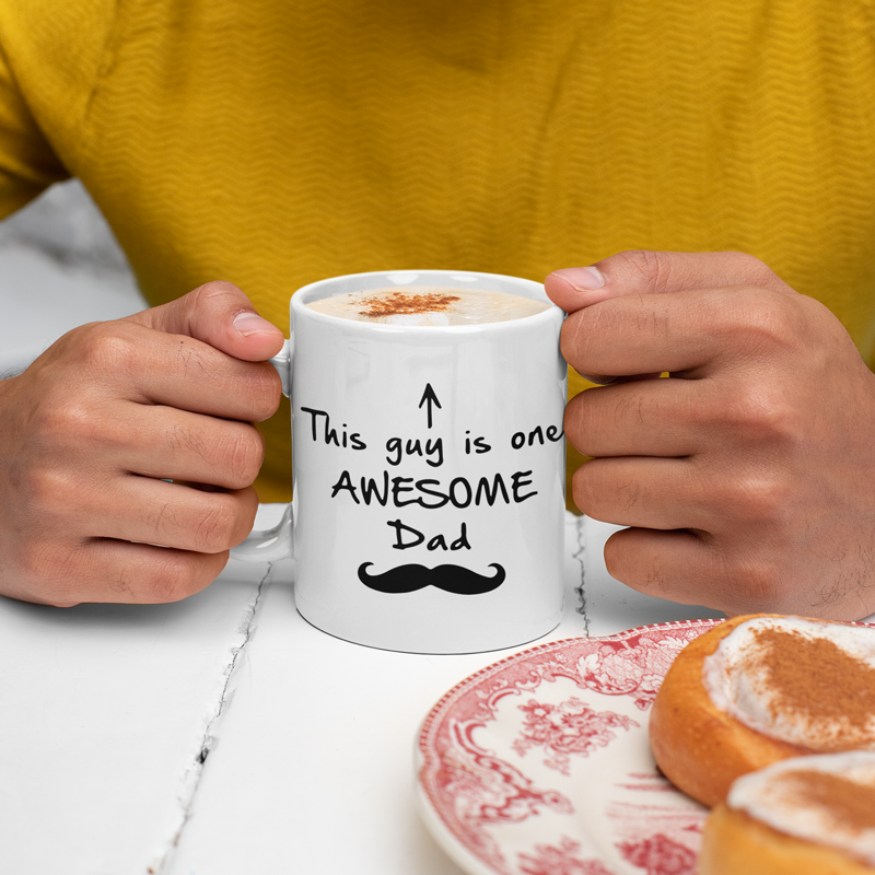 One Awesome Dad Coffee Mug - Father's Day Gift for Dad
