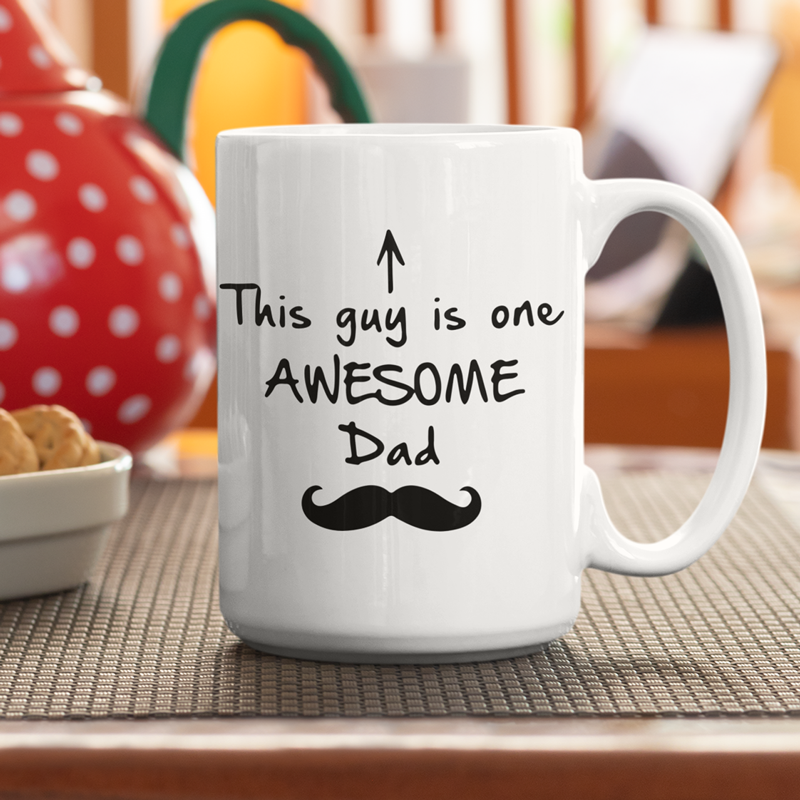 One Awesome Dad Coffee Mug - Father's Day Gift for Dad
