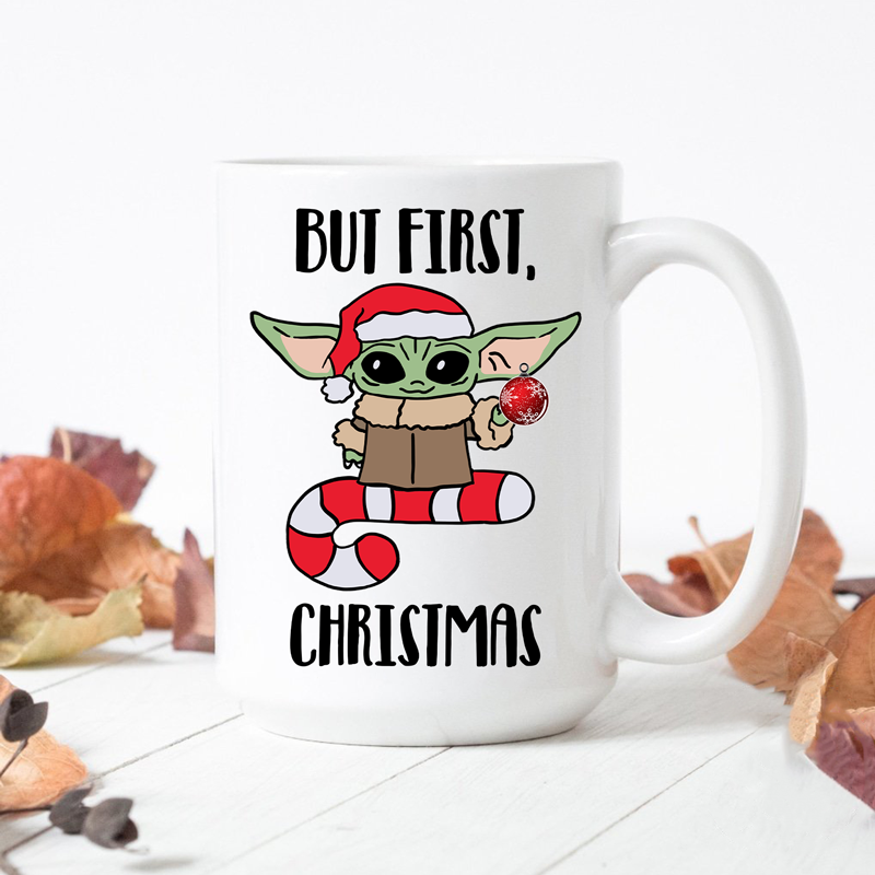 Baby Yoda Christmas Mug