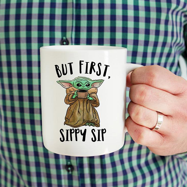 But First Sippy Sip Baby Yoda Mug | Switzer Kreations