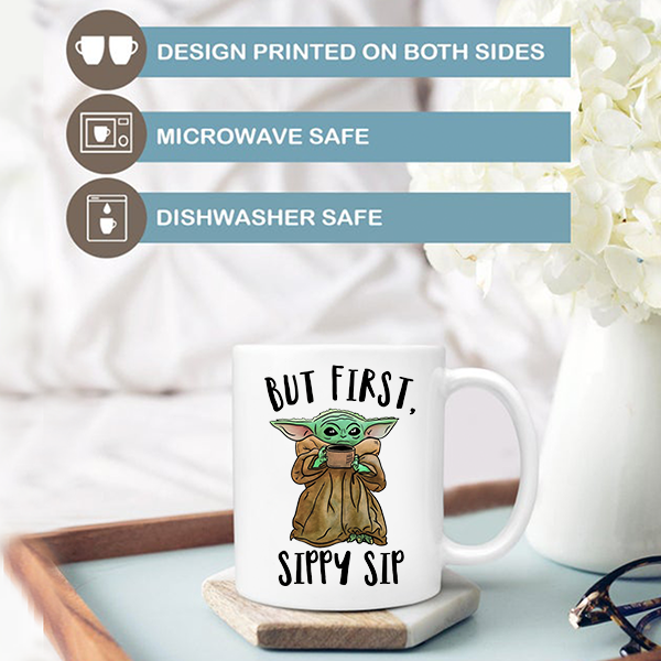 But First Sippy Sip Baby Yoda Mug | Switzer Kreations