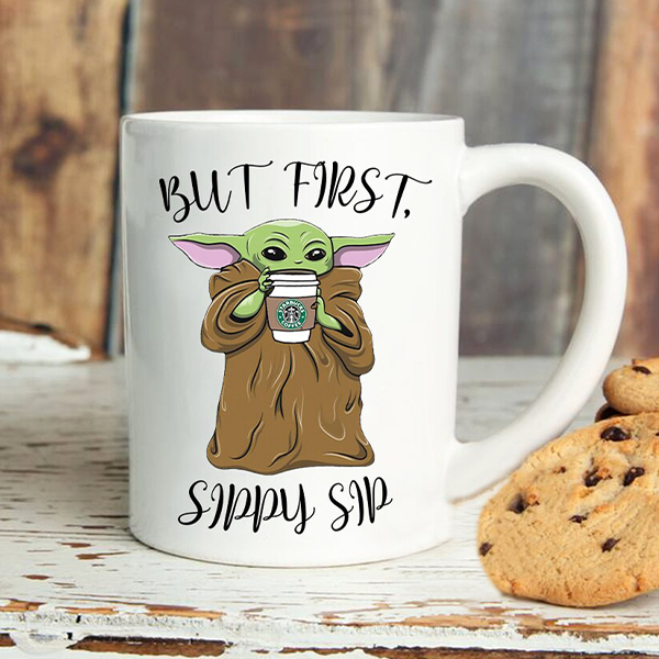 But First Sippy Starbucks Yoda Gifts Switzer Kreations | | Switzer Baby Mug Sip | Personalized Kreations –