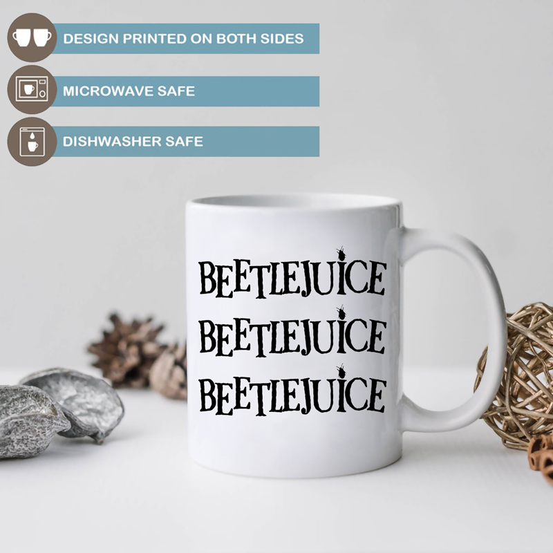 Beetlejuice Beetlejuice Beetlejuice Mug - Switzer Kreations