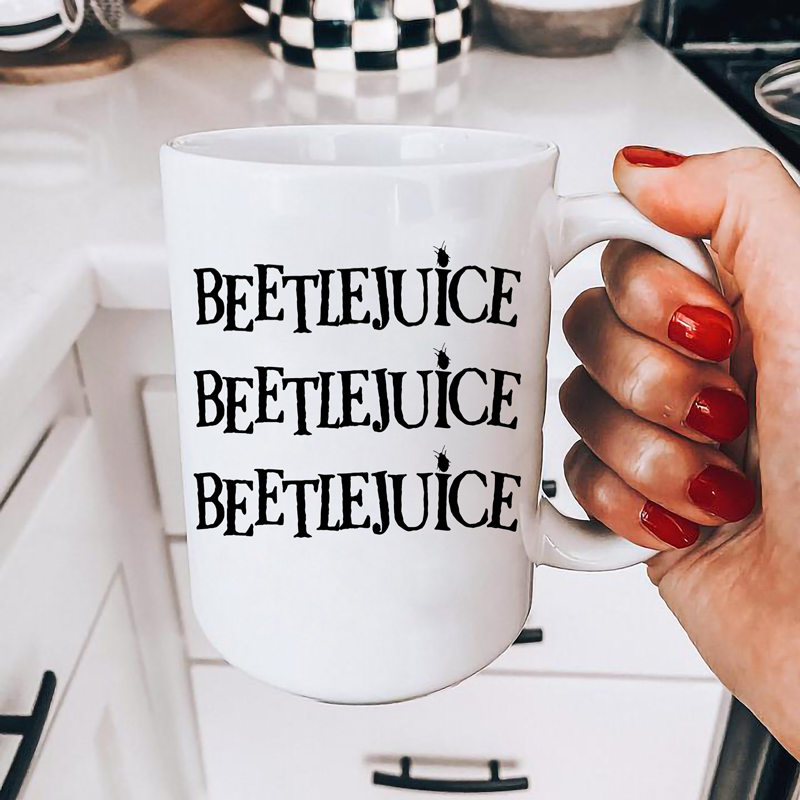 Beetlejuice Beetlejuice Beetlejuice Mug - Switzer Kreations