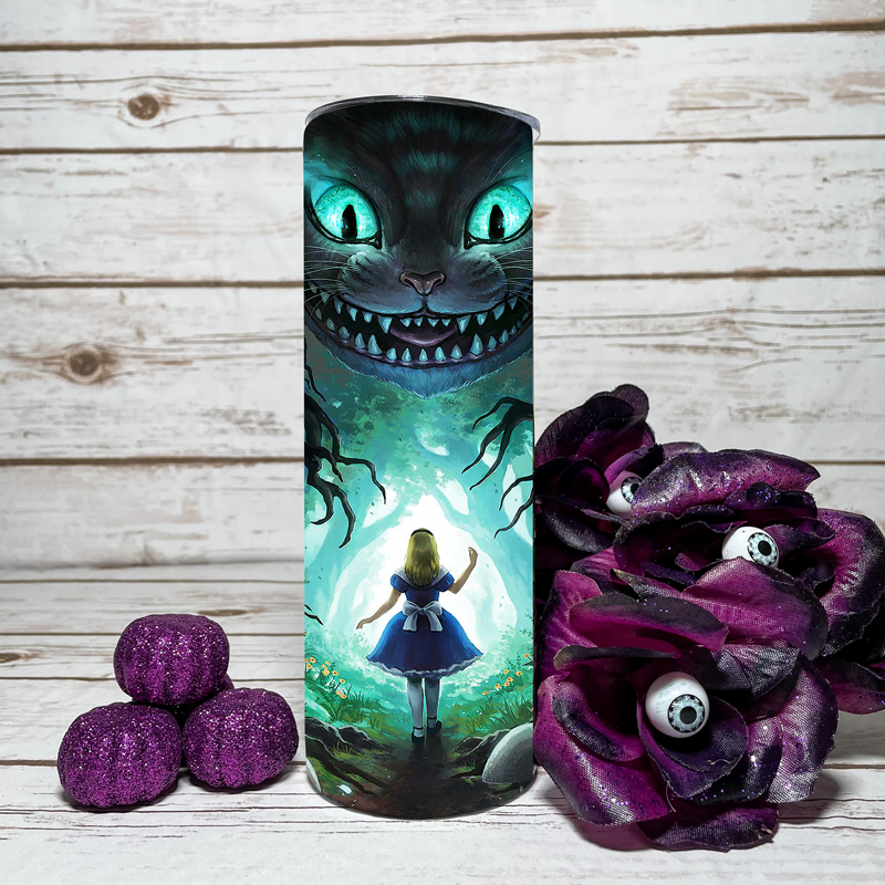 Alice In Wonderland Cheshire Cat 20oz Tumbler - Switzer Kreations