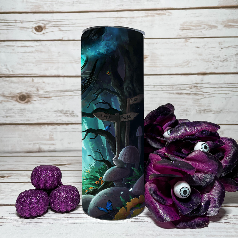 Alice In Wonderland Cheshire Cat 20oz Tumbler - Switzer Kreations