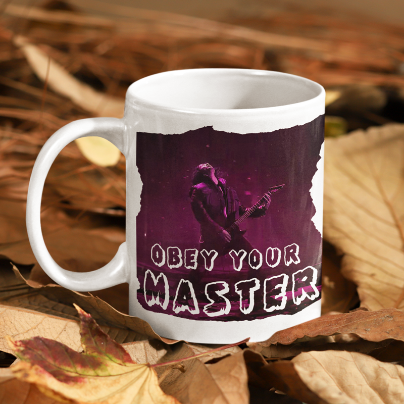 Eddie Munson Rocking Out Coffee Mug
