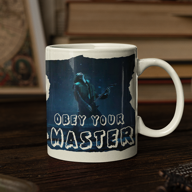 Eddie Munson Rocking Out Coffee Mug