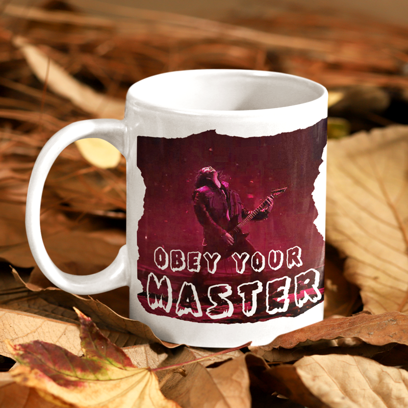 Eddie Munson Rocking Out Coffee Mug