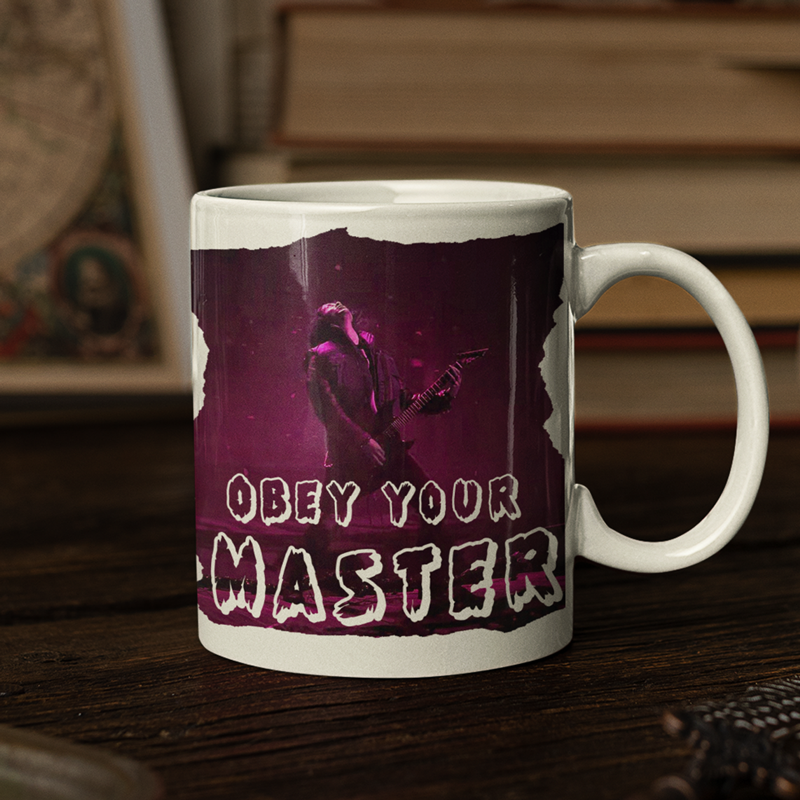 Eddie Munson Rocking Out Coffee Mug