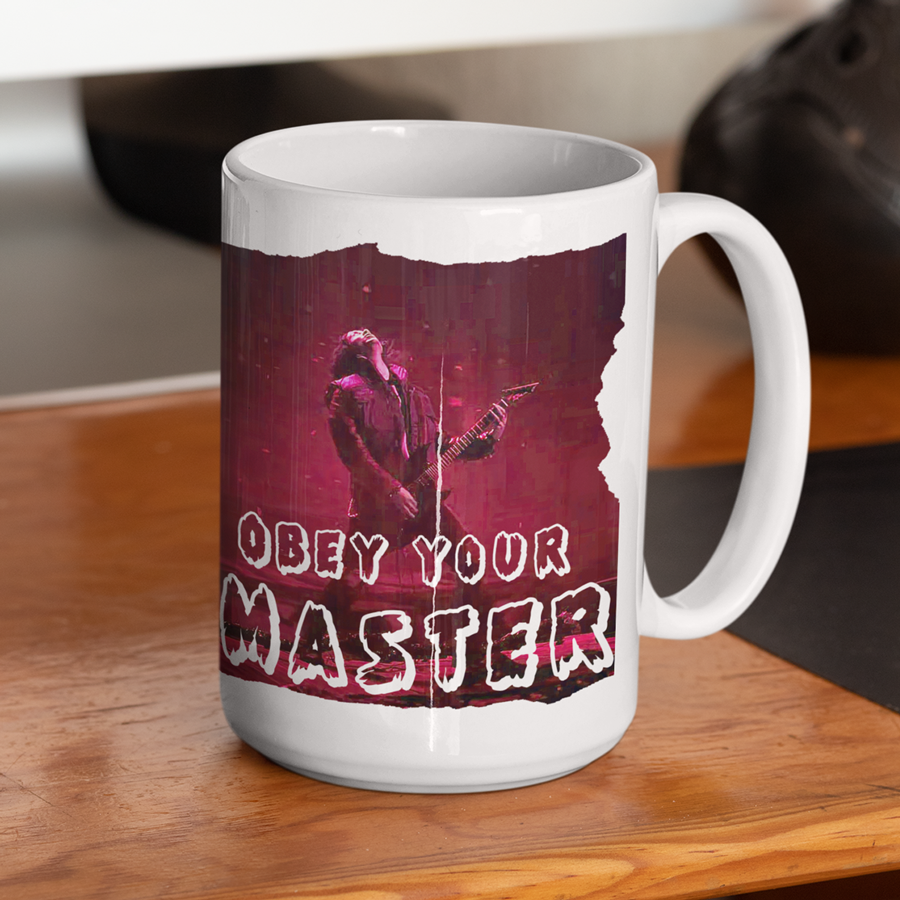 Eddie Munson Rocking Out Coffee Mug