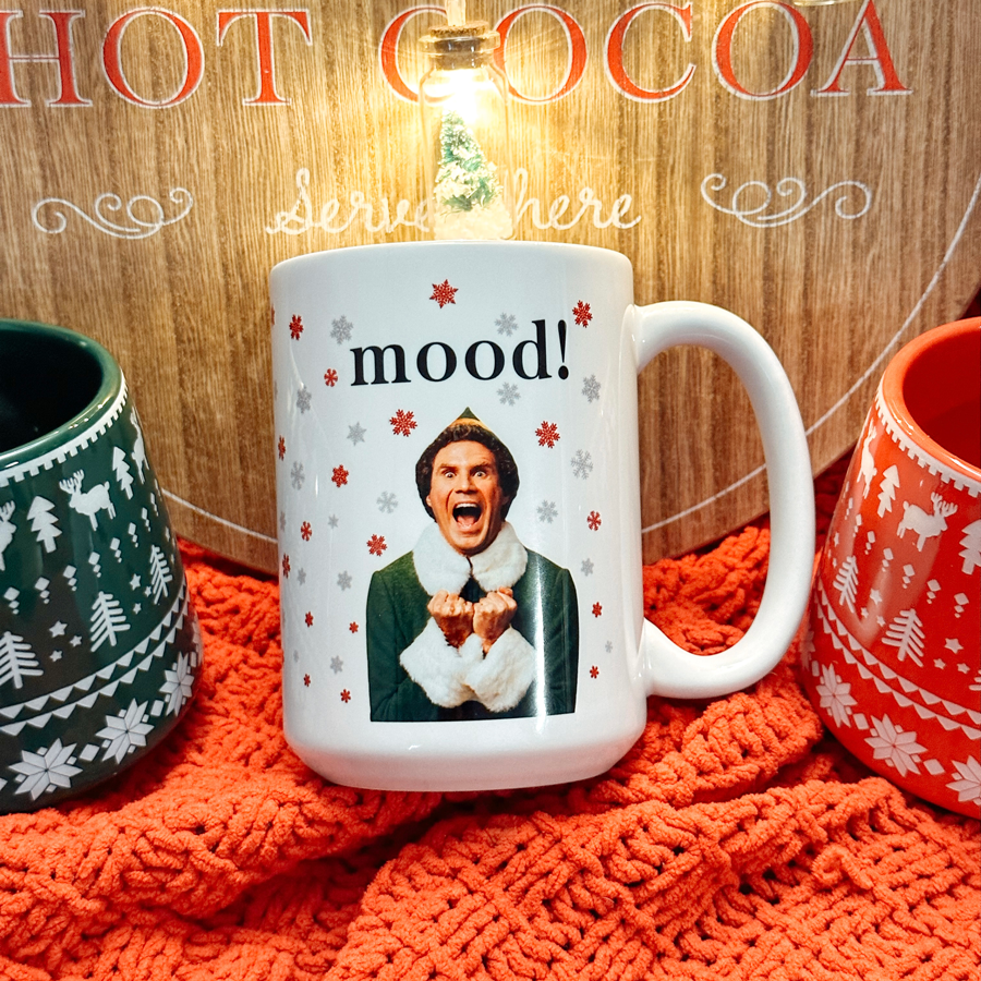 Buddy The Elf! What's A Christmas Gram ? White Mug 11oz Ceramic