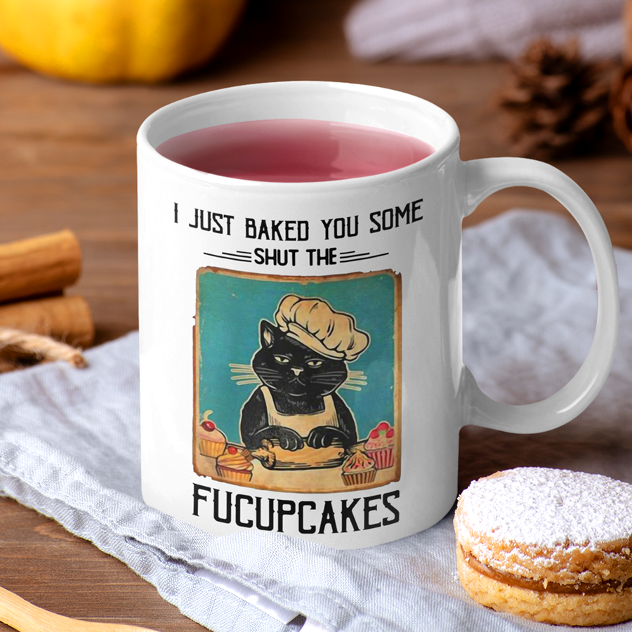 Grumpy Cat Mug 11 Oz | Baked You Some Shut The Fucupcakes