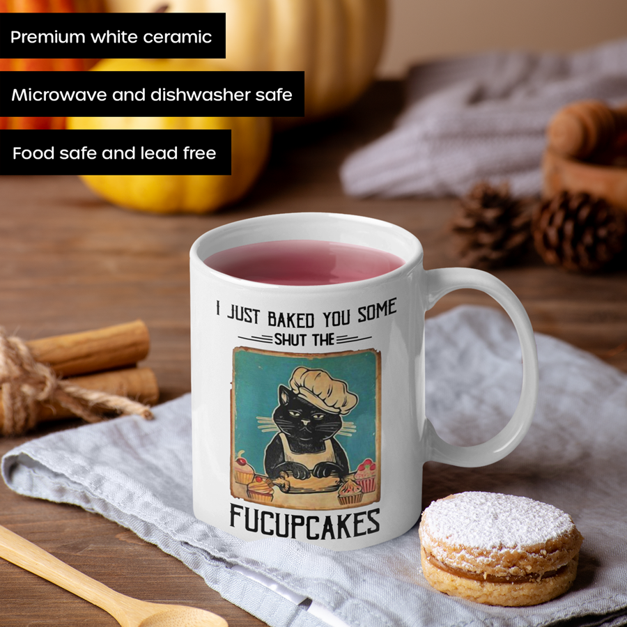 Grumpy Cat Mug 11 Oz | Baked You Some Shut The Fucupcakes