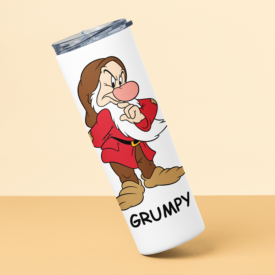 Grumpy Seven Dwarfs Tumbler | By Switzer Kreations