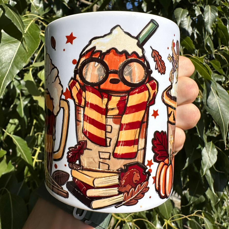 Potter Fall Latte Mugs 11oz | By Switzer Kreations