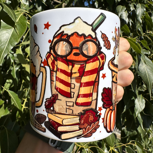 Potter Fall Latte Mugs 11oz | By Switzer Kreations