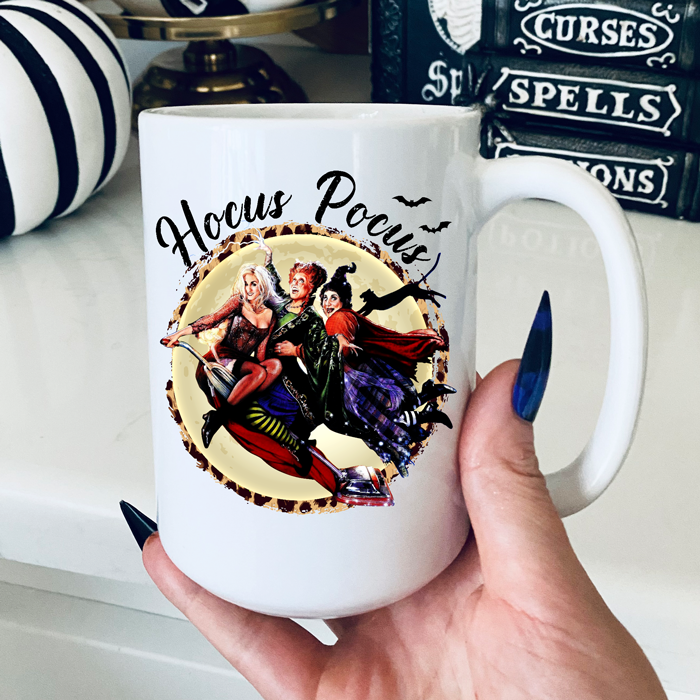 Hocus Pocus Flying Sanderson Sisters Mug - Switzer Kreations