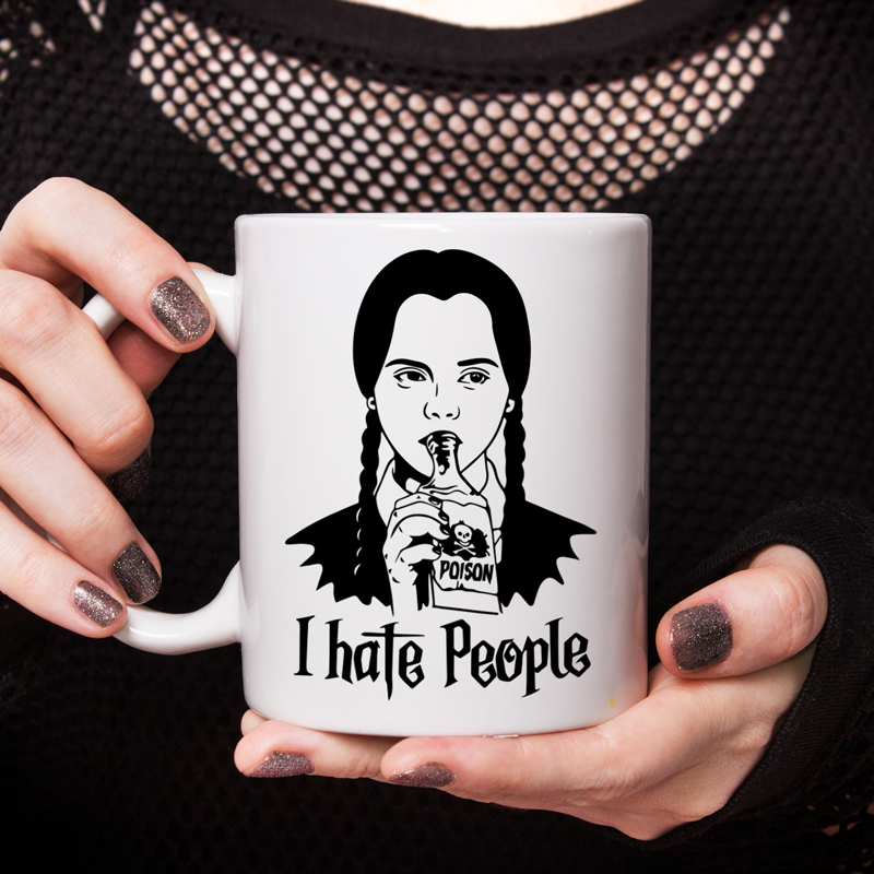 Wednesday I Hate People Mug - Switzer Kreations