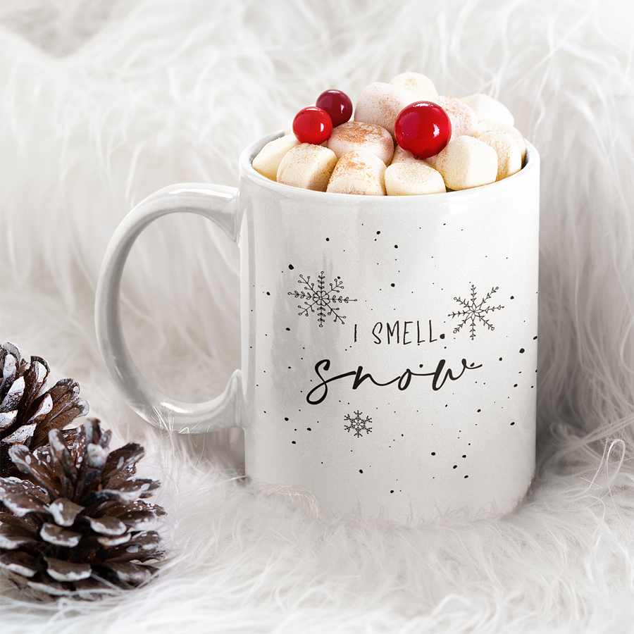 I Smell Snow Christmas Mug  By Switzer Kreations – Switzer