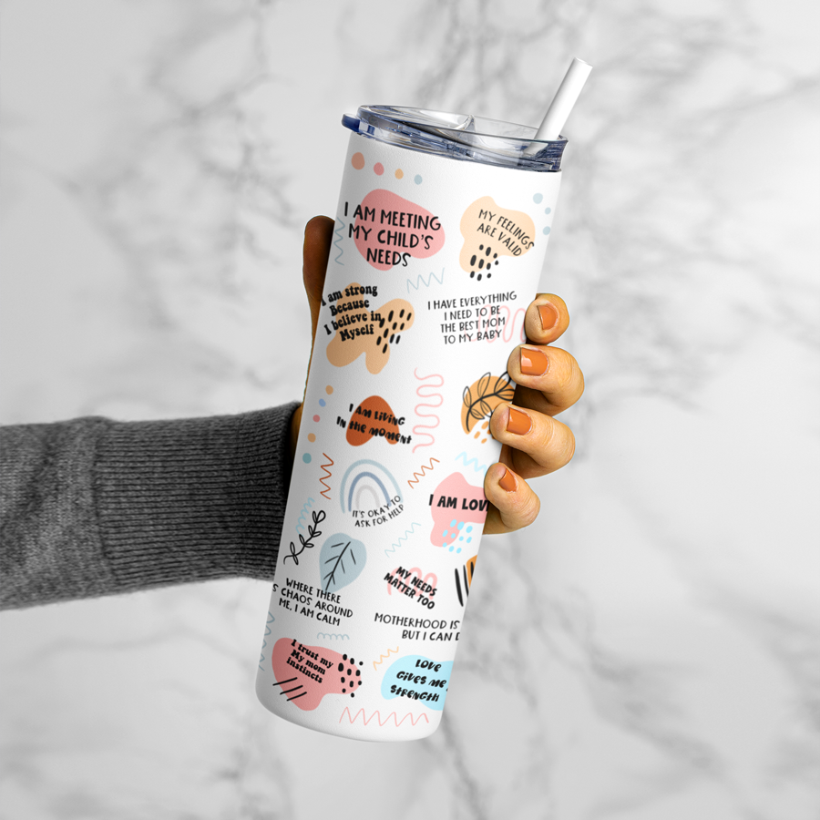 Mom Daily Affirmation Tumbler for Mom for Mother's Day | Switzer Kreations