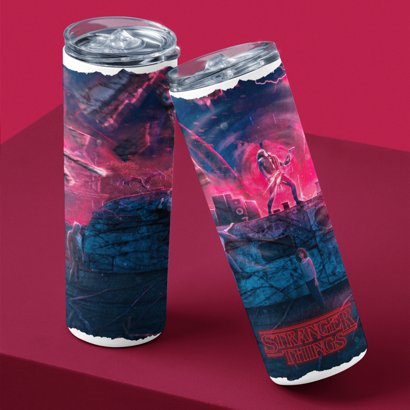 Eddie Munson Rocking Out Tumbler 20oz
