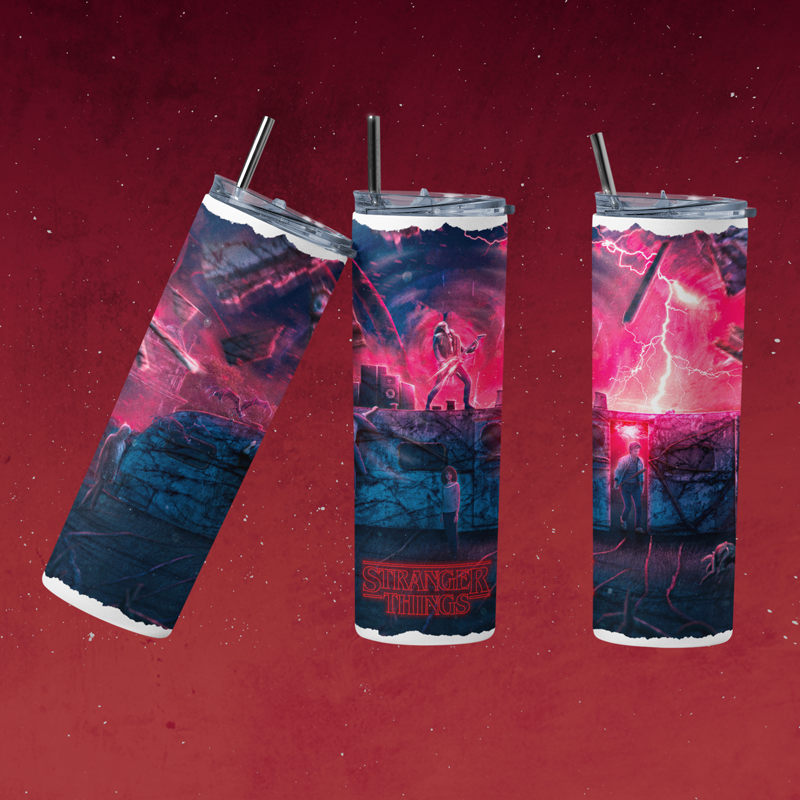Eddie Munson Rocking Out Tumbler 20oz