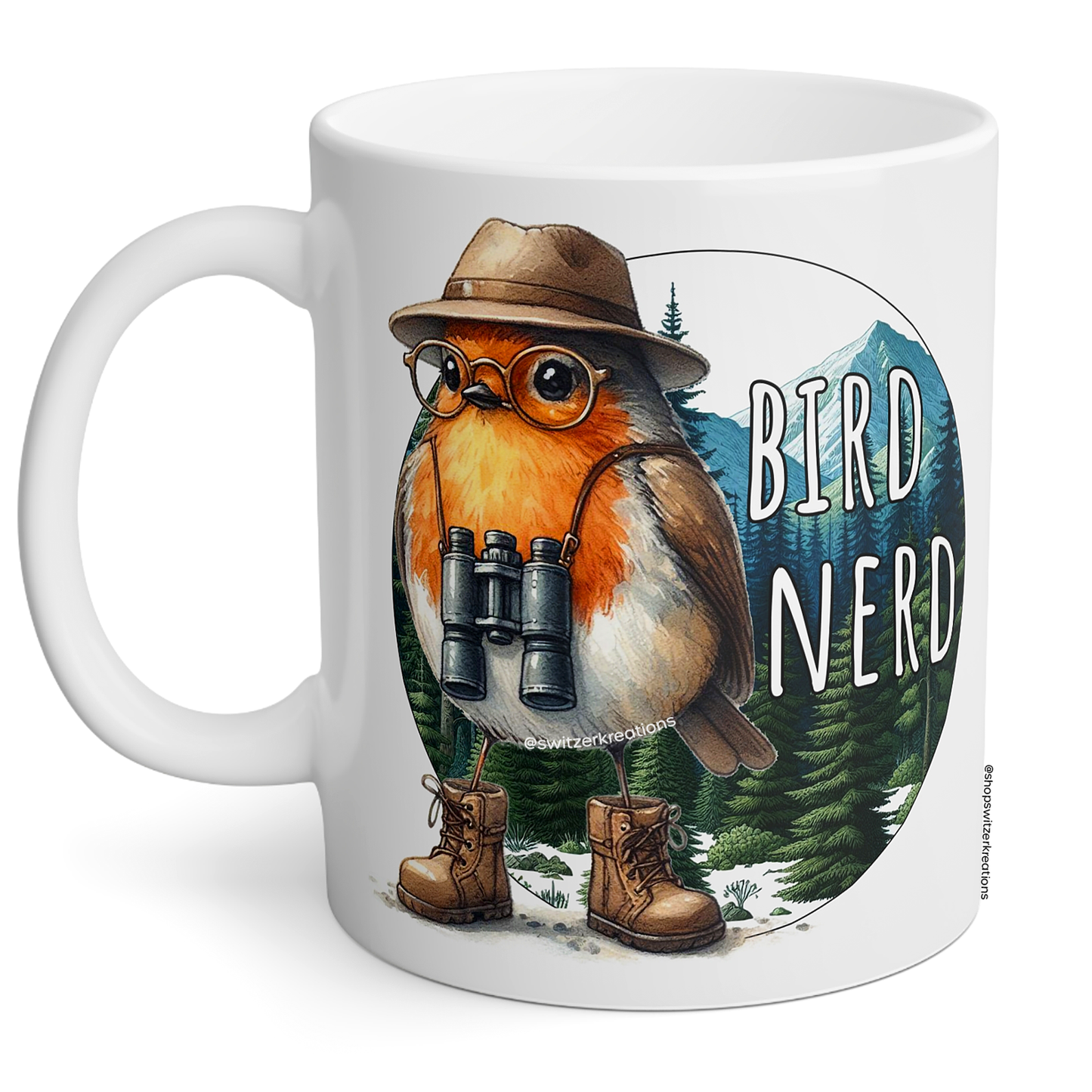 Bird Nerd Mug | Bird Watching Gifts | Switzer Kreations