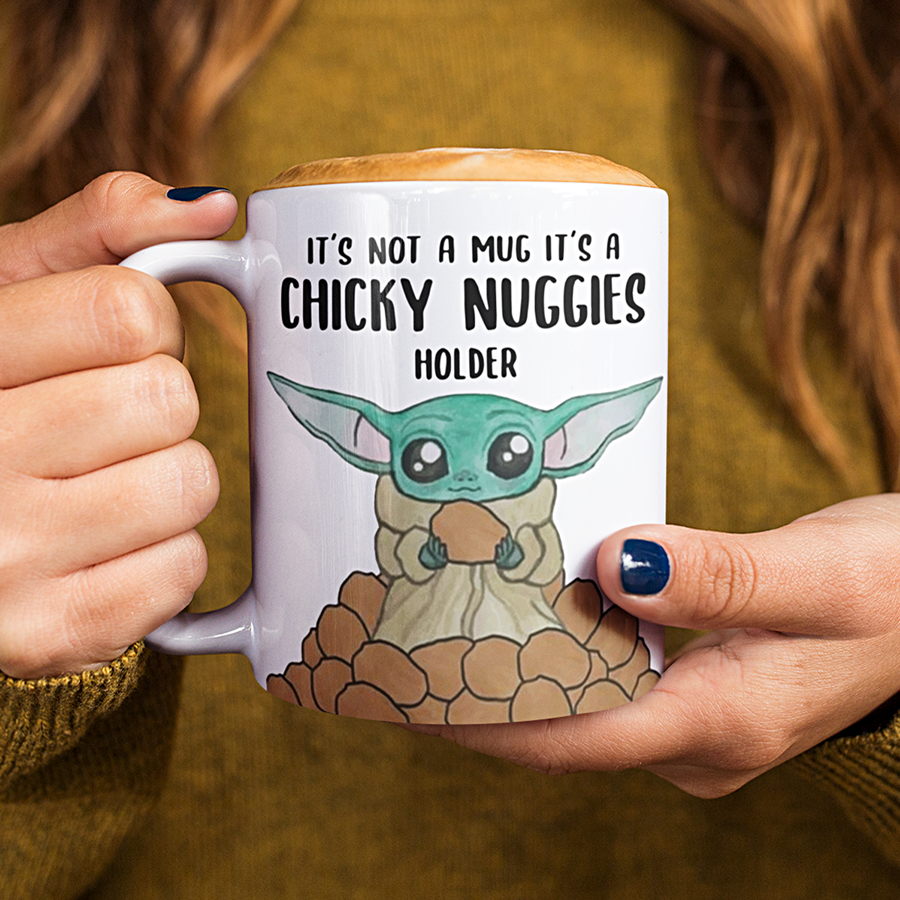 Baby Yoda Coffee Mug  Chicky Nuggies by Switzer Kreations