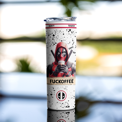 Dead-pool Fuckoffee Tumbler | Sippy Sip by Switzer Kreations