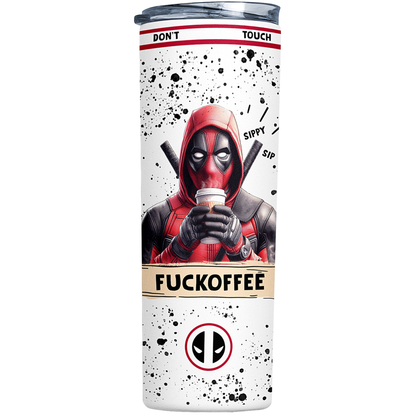 Deadpool Tumbler 20 Oz | Fuckoffee by Switzer Kreations