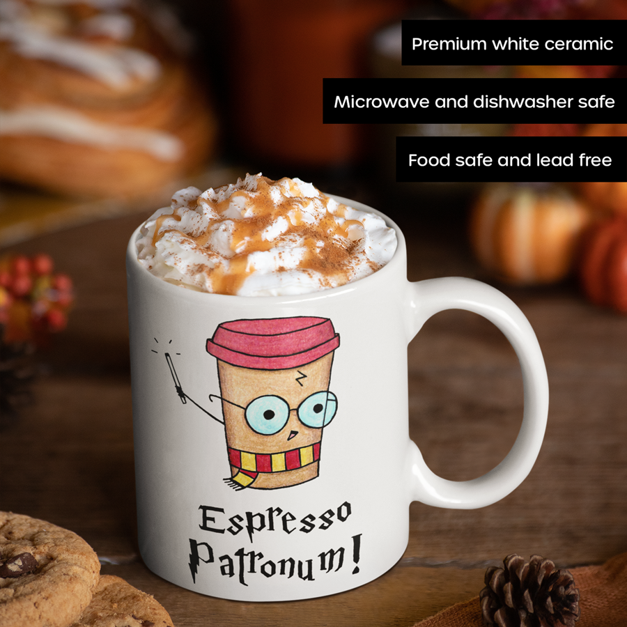 Espresso Patronum Mug with Glasses | By Switzer Kreations