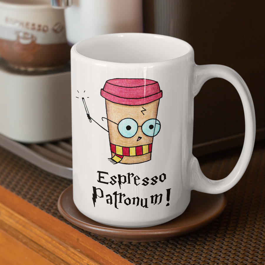 Espresso Patronum Mug with Glasses | By Switzer Kreations