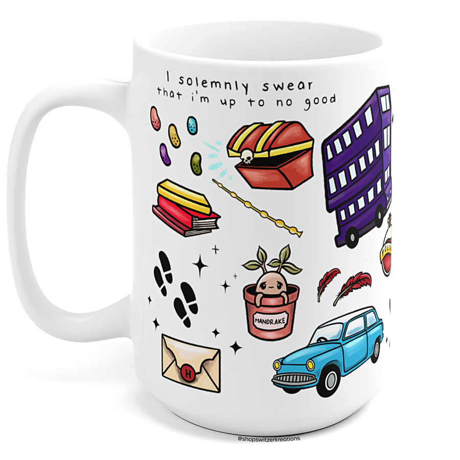 I solemnly swear that I am up to no good mug | By Switzer Kreations