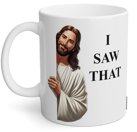 God Saw That Coffee Mug | God Is Watching | by Switzer Kreations