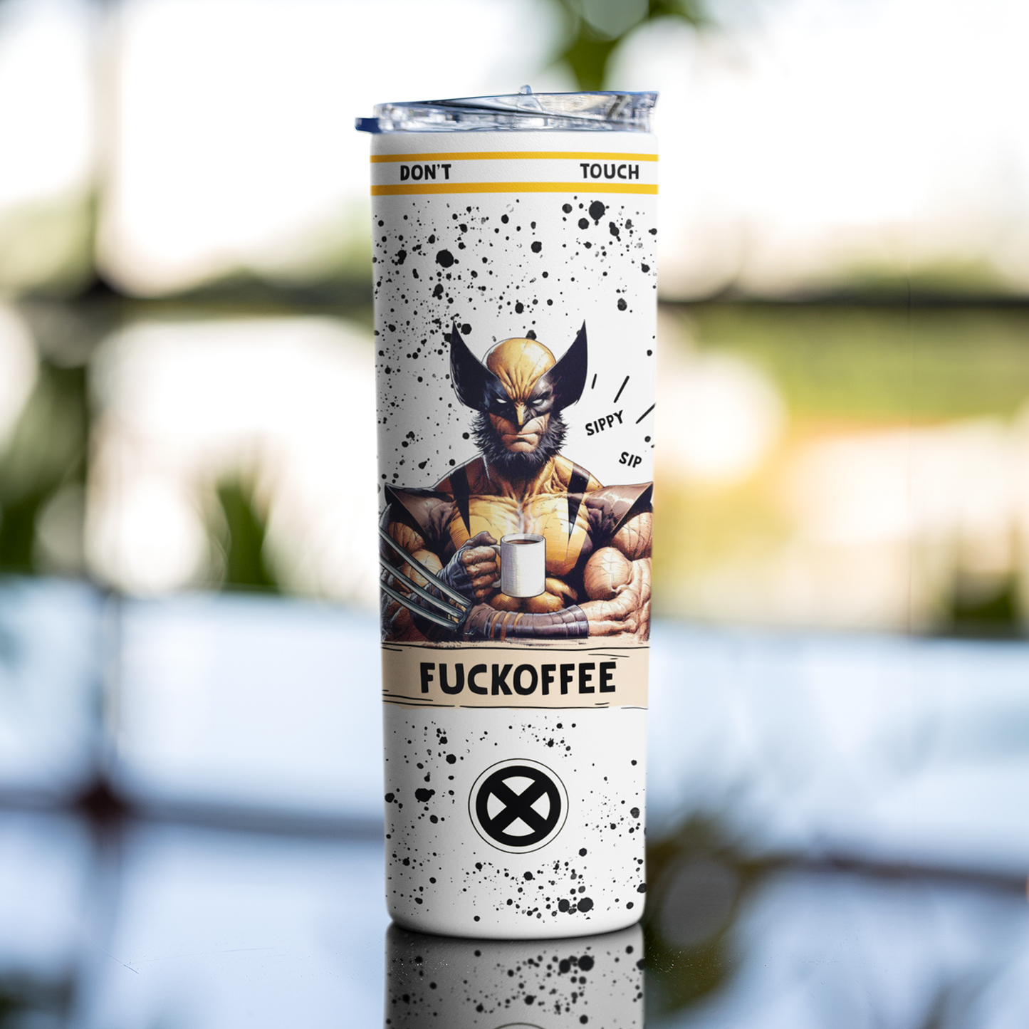 Wolverine Fuckoffee Tumbler | James Logan Sippy Sip by Switzer Kreations