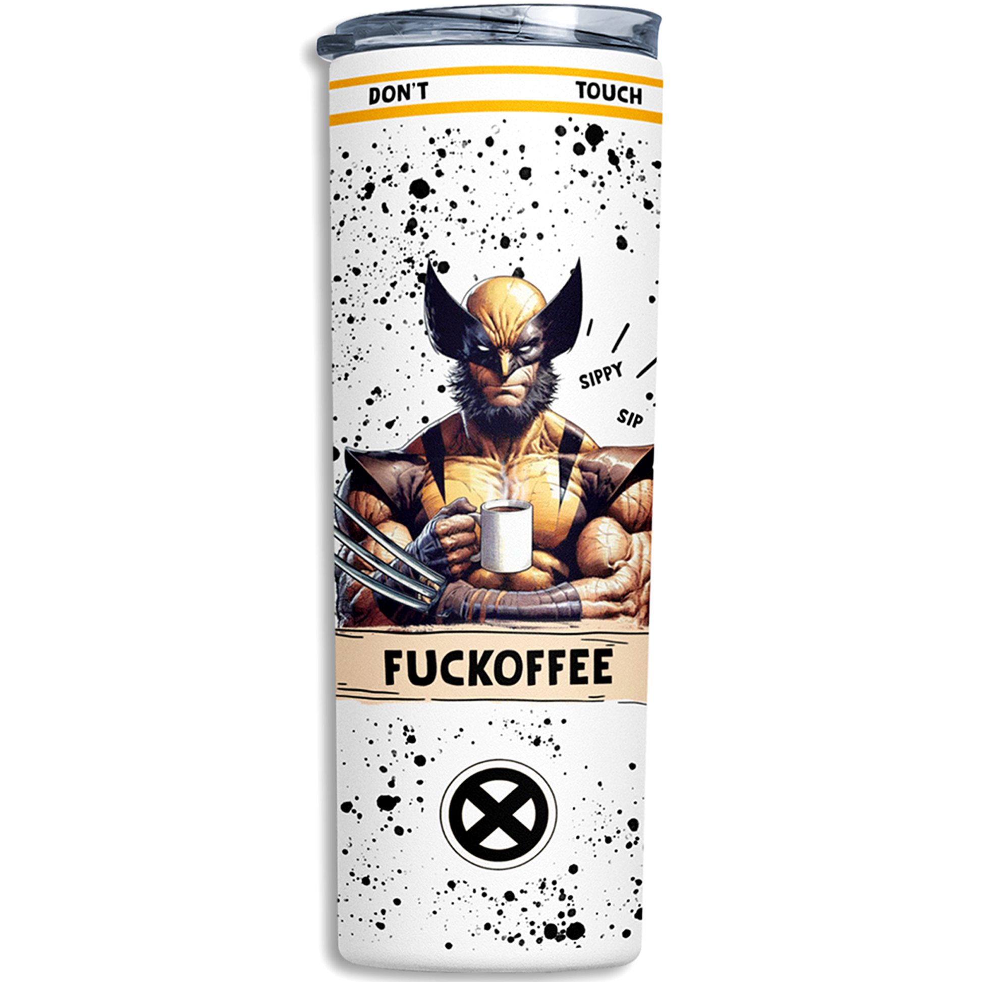 Wolverine Fuckoffee Tumbler 20oz | Sippy Sip by Switzer Kreations Wolverine Fuckoffee Tumbler 20oz | Sippy Sip by Switzer Kreations