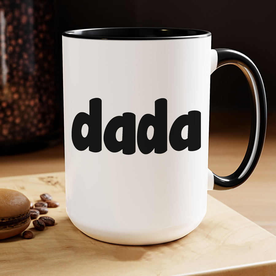 Dada Mug Black handle | Personalized Dad Gift
