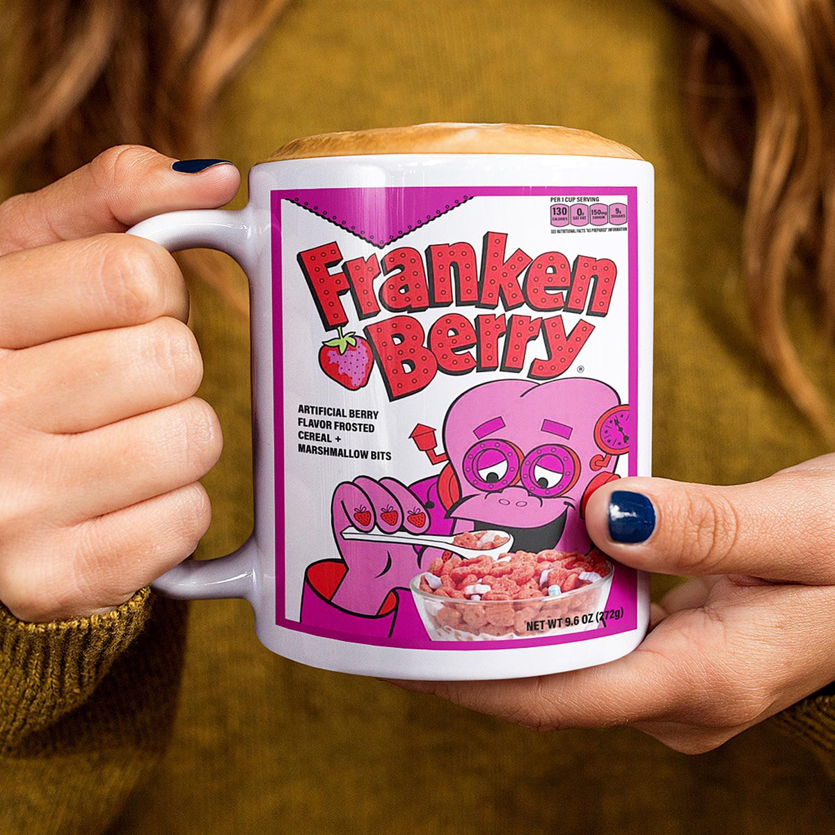 Franken Berry Retro Halloween monster cereal coffee mug set for collectors