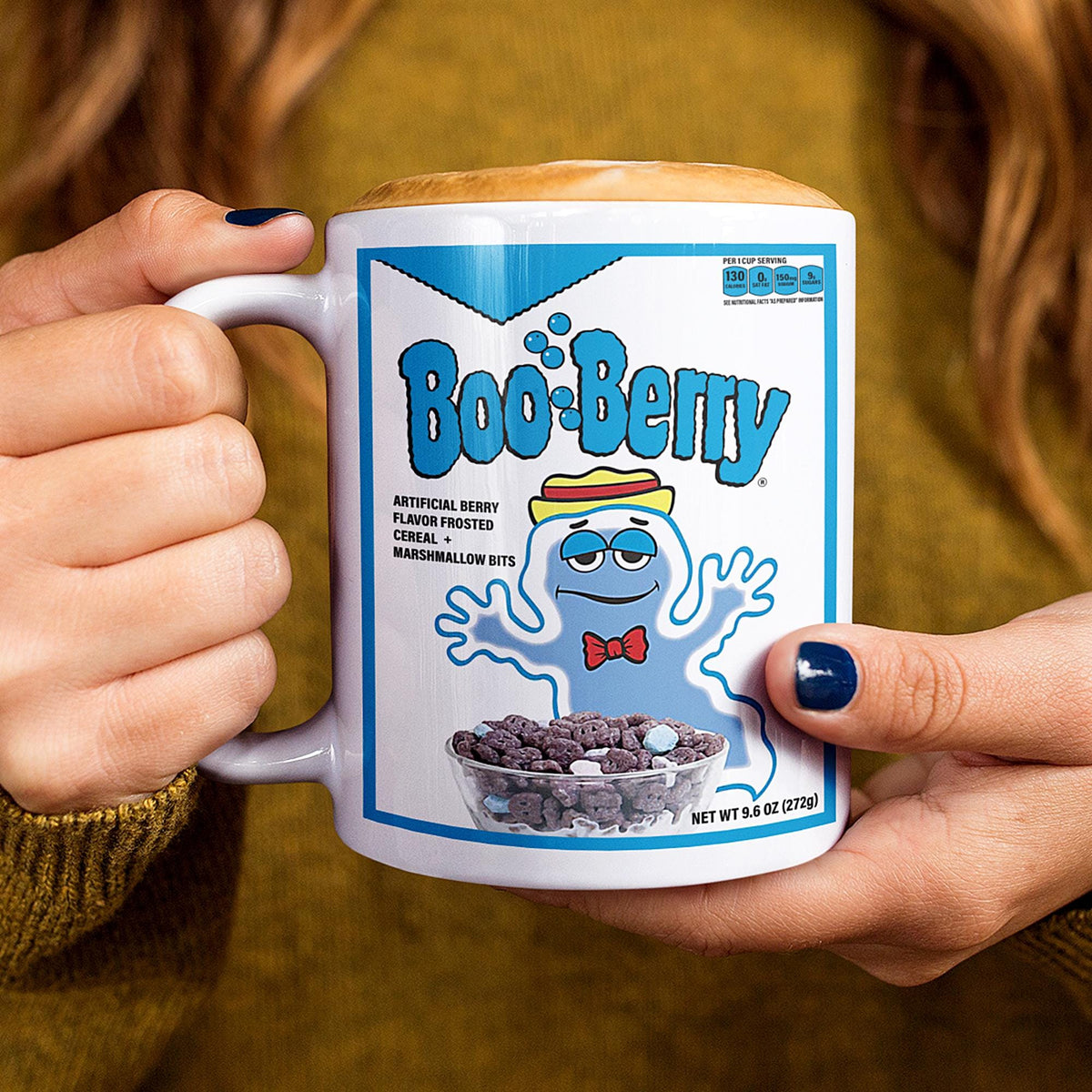 Boo Berry Vintage-inspired monster cereal mug collection in white ceramic